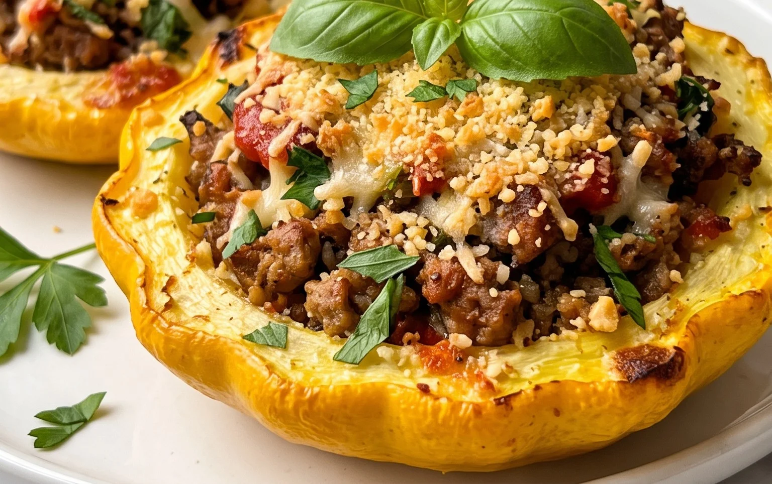 Italian Stuffed Patty Pan Squash
