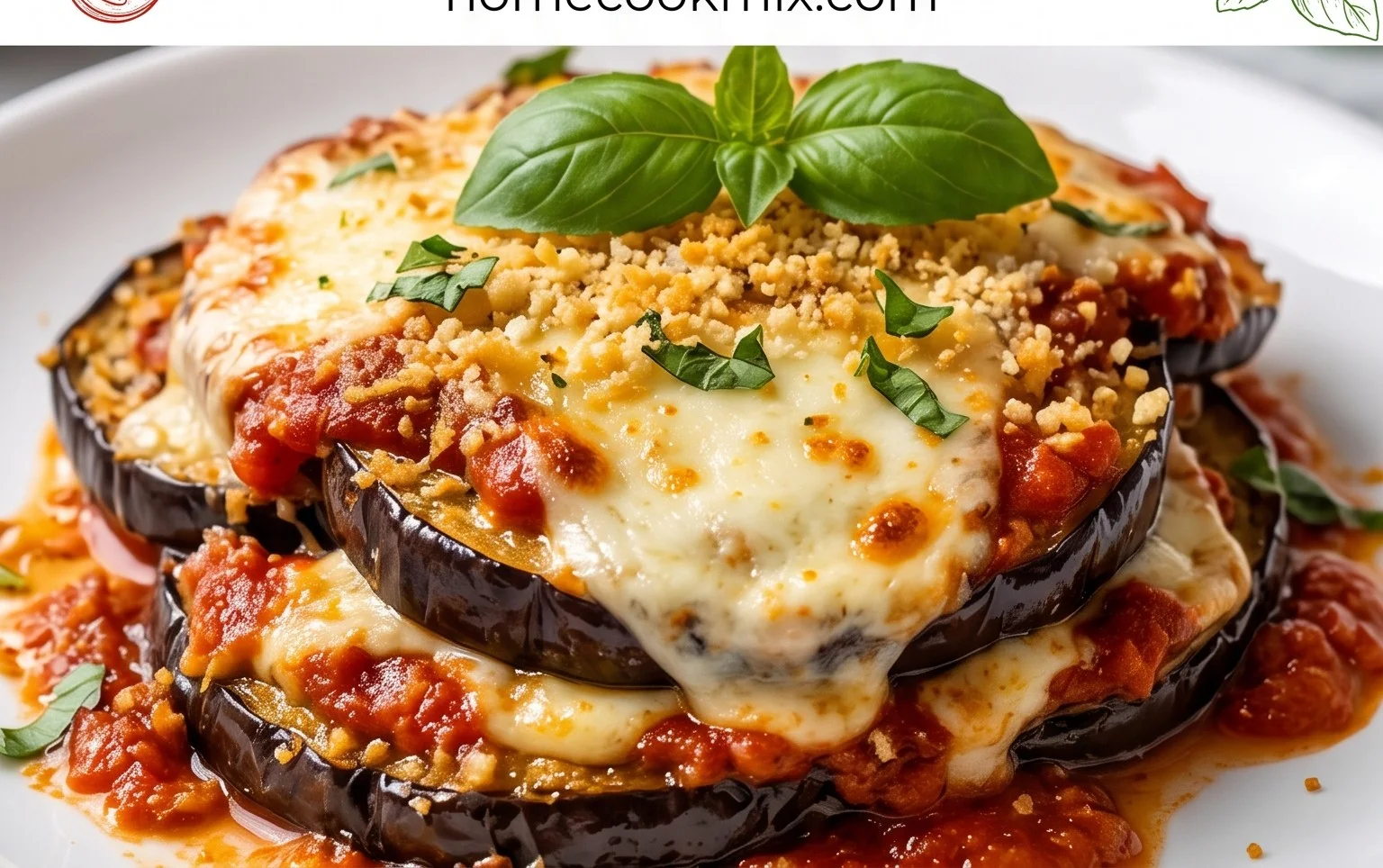 Roasted Eggplant Parmesan (Parmigiana di Melanzane)