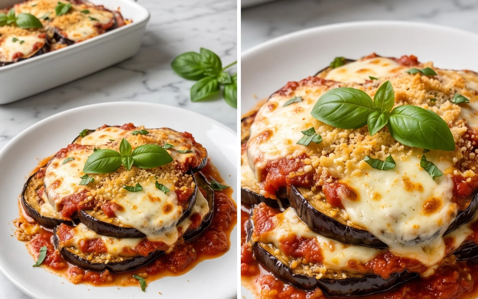 Parmigiana di Melanzane rôtie : la vraie recette